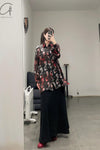 GEOFFREY B. SMALL Heavy Silk Lining Collection V Unisex GBS-CVS06-RHYH Church Dyed Red Print Tie Dye PGBS3